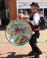 Drummer Nick in Sidmouth